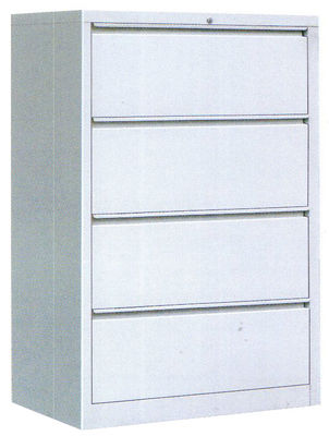 Định dạng A1 / A0 Tủ đựng hồ sơ bằng kim loại bốn ngăn kéo Thiết kế kiểu gập xuống